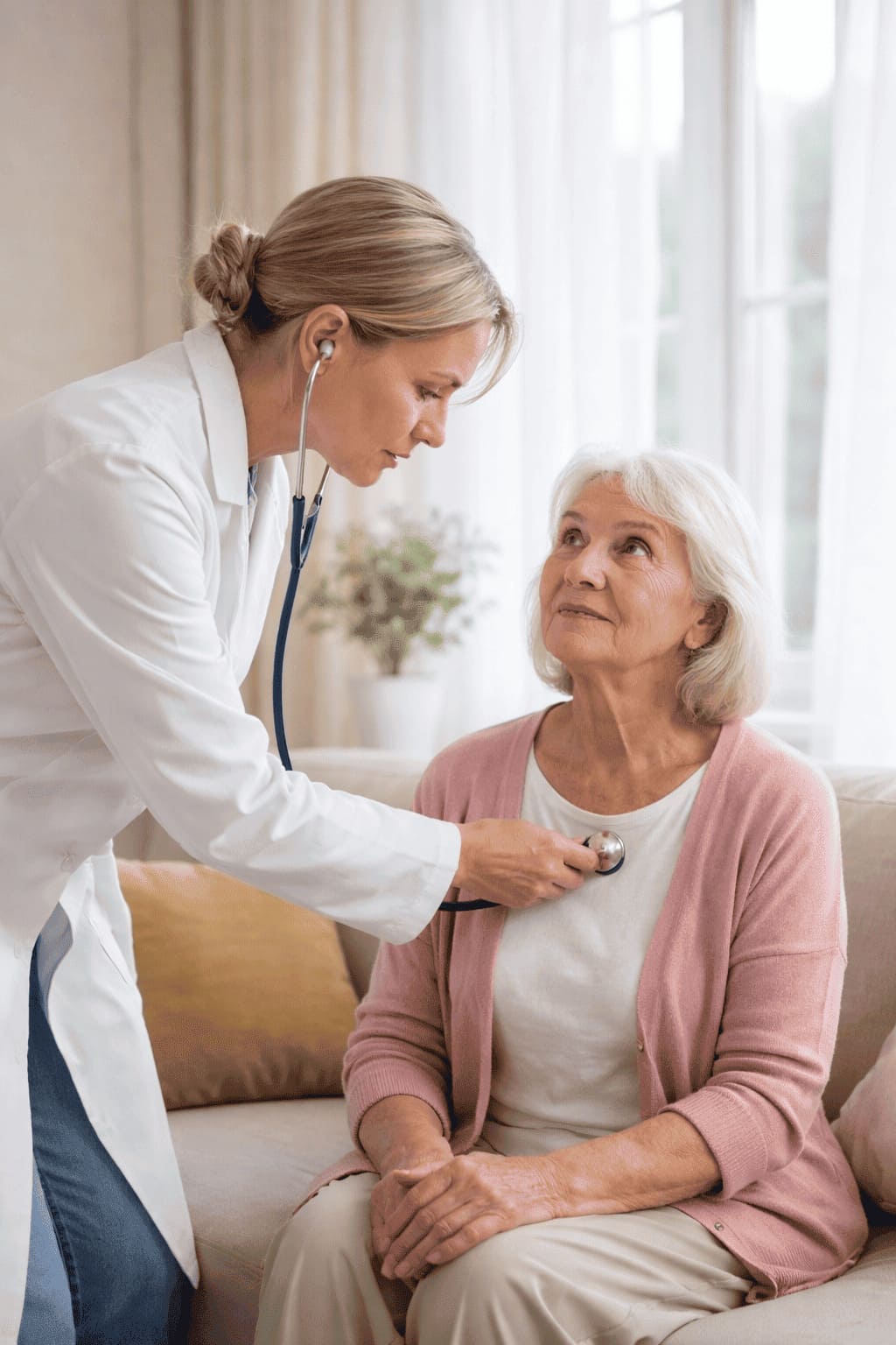 Выезд врача на дом для пожилого пациента